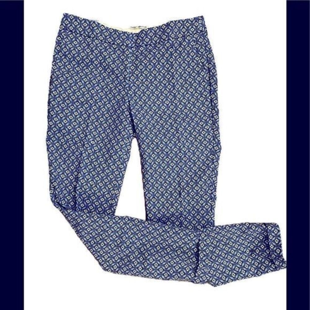 Dalia Collection Cropped Pant -2 blue multi,